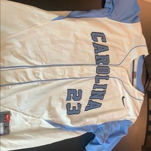 University of North Carolina Nike baseball jersey